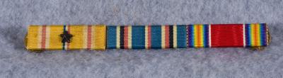 WWII Ribbon Bar 3 Place ETO