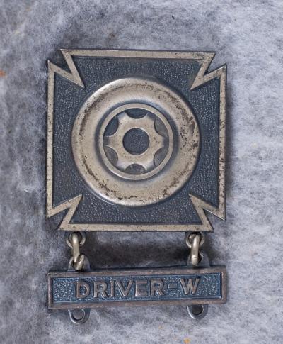 WWII Era Drivers Badge Driver W