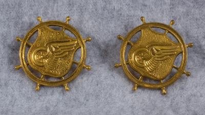 WWII Transportation Officer Collar Insignia 