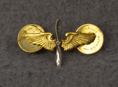 WWII Army Officer AAF Collar Pin Insignia