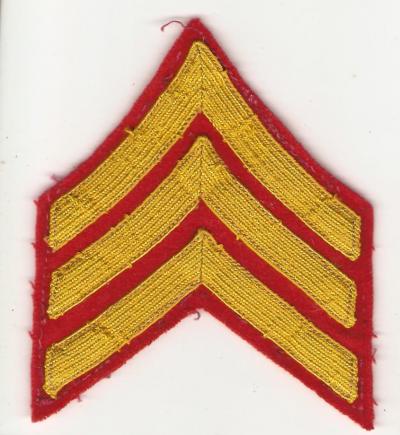 WWII USMC Marine Sergeant Rank