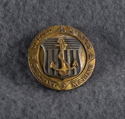 WWII Merchant Marine Sterling Pin Badge