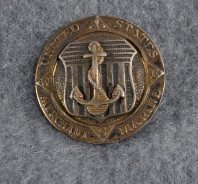 WWII Merchant Marine Sterling Pin Badge