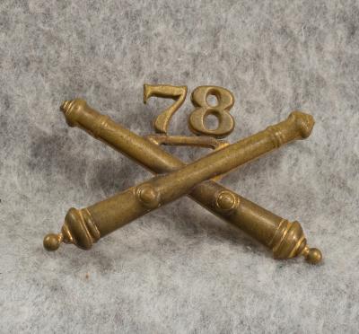 WWII 78th Artillery Regiment Collar Insignia