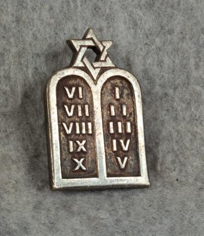 WWII Jewish Chaplain Collar Insignia Theater Made