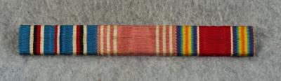 WWII 3 Place Ribbon Bar USN USMC Type