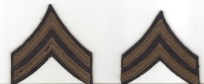 WWII Corporal Rank Patches Felt