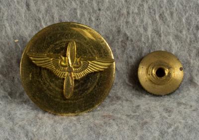 WWII AAF Collar Disc Screw Back