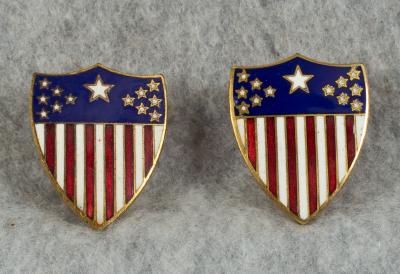 WWII era Adjutant General Insignia Pins Officer
