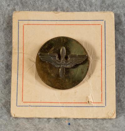 WWII AAF Collar Disc Screw Back