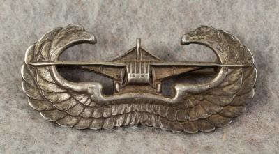 WWII Airborne Glider Wings Pin Back Sterling 