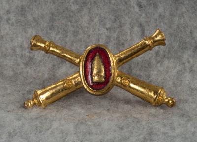 WWII Coastal Artillery Officer's Collar Insignia 