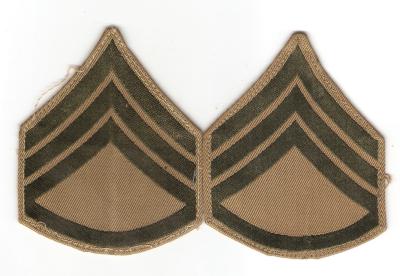WWII USMC Staff Sergeant Rank Patch