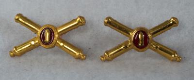 WWII Army Officer Coastal Artillery Pin Set