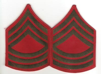 WWII USMC Sergeant Major Rank Patch