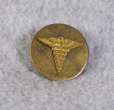 WWII Medical Collar Disc Screw Back