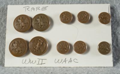 WWII WAC Uniform Button Set