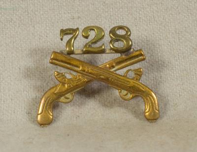 WWII era 728th MP Military Police Insignia Pin