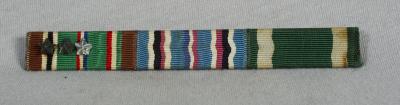 WWII Ribbon Bar 3 Place Navy USMC ETO