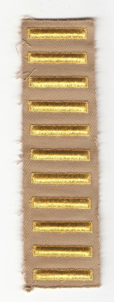 WWII Army 11 Overseas Stripes Khaki