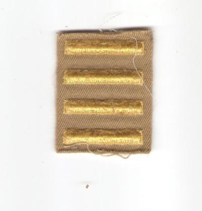 WWII Army 4 Overseas Stripes Khaki