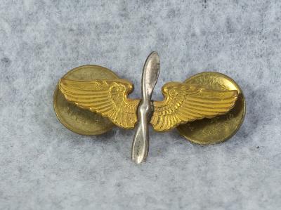 WWII Army Officer AAF Collar Pin Insignia A.E. Co.