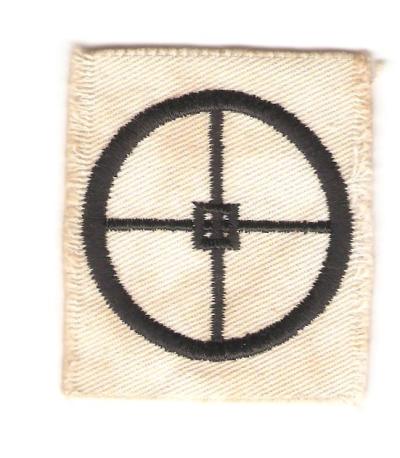 WWII USN Navy Gun Pointer Rate Insignia Patch
