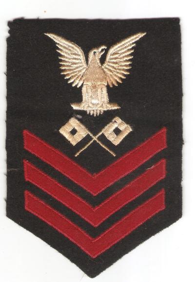 WWII USN 1st Class Petty Officer Signalman Rate