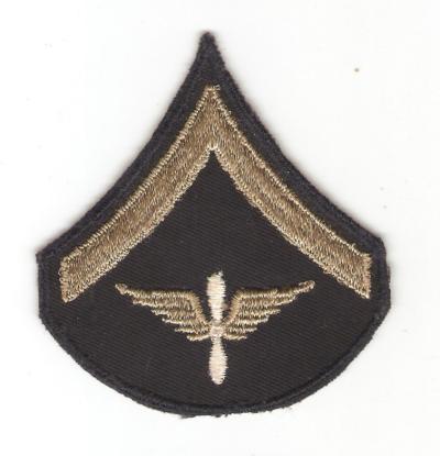 WWII Army Air Corps AAF PFC Private Chevron
