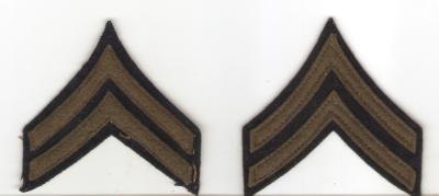 WWII Corporal Rank Patches Felt