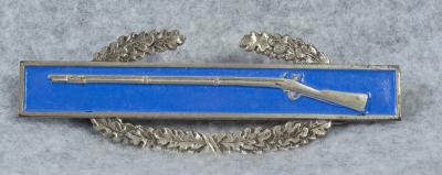 WWII CIB Sterling Combat Infantry Badge Frosted