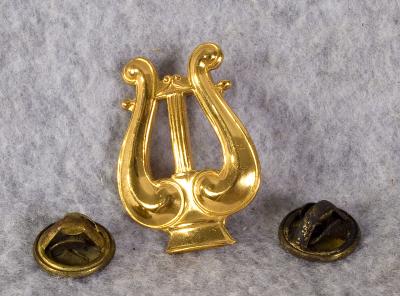 WWII era US Musician Band Collar Insignia Officer