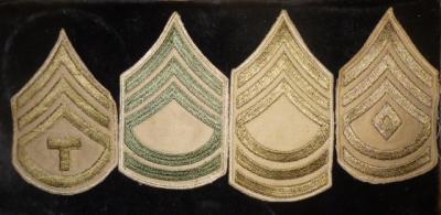 WWII Rank Patch Collection Grouping