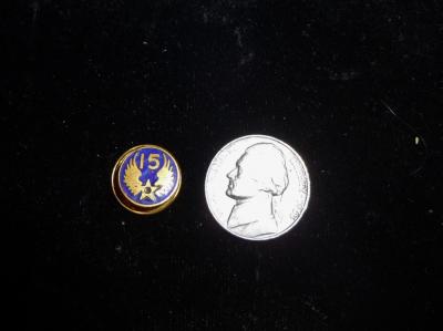 WWII 15th AAF Button Hole Insignia