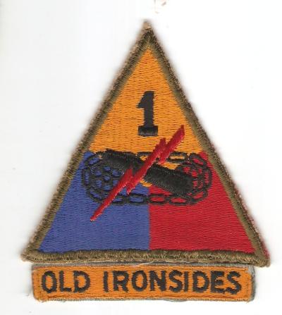 US 1st Armored Division Patch & Tab
