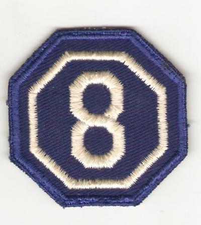 WWII 8th Corps Patch Variation