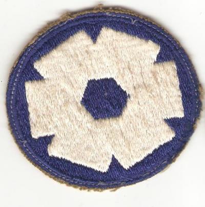 WWII 6th Service Command Patch Green Back