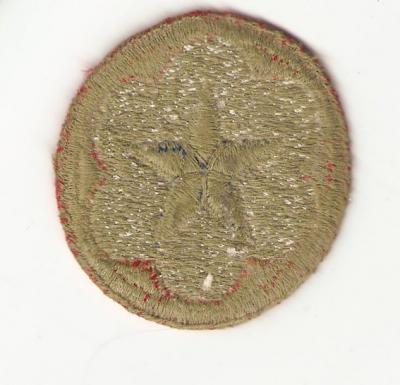 WWII Army Service Forces Patch Green Back