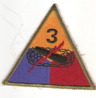 WWII 3rd Armored Patch Variant