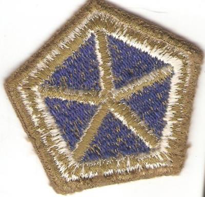 WWII 5th Corps Green Back Patch