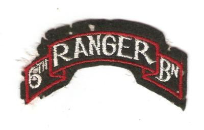 WWII 6th Ranger Battalion Scroll