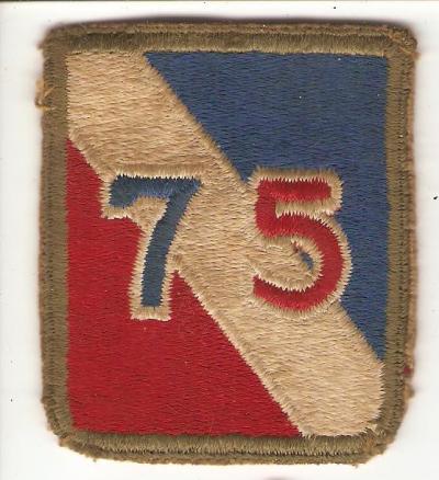 WWII 75th Infantry Division Patch