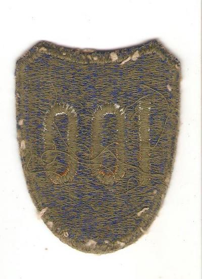 Patch 100th Infantry Division Green Back 