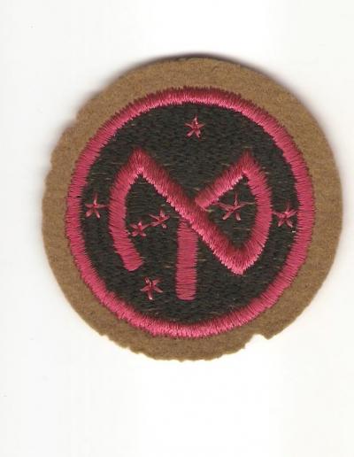 WWII 27th Infantry Division Patch Wool Edge