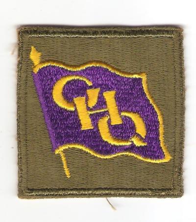 WWII General Headquarters GHQ Patch