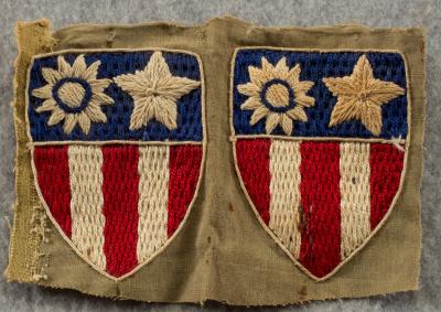 WWII CBI China Burma India Patch Uncut Pair