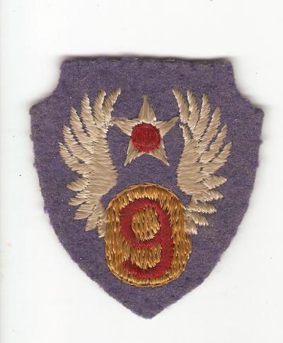 WWII Patch 9th USAAF Theater Made