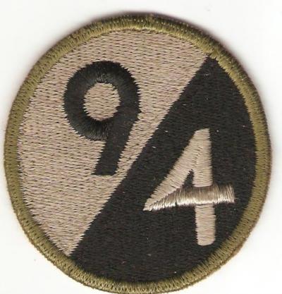 WWII 94th Infantry Division Patch