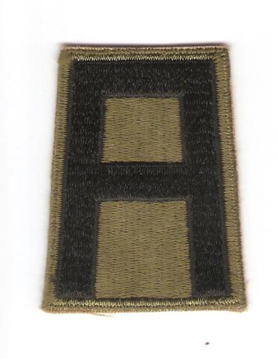 WWII 1st Army Patch White Back