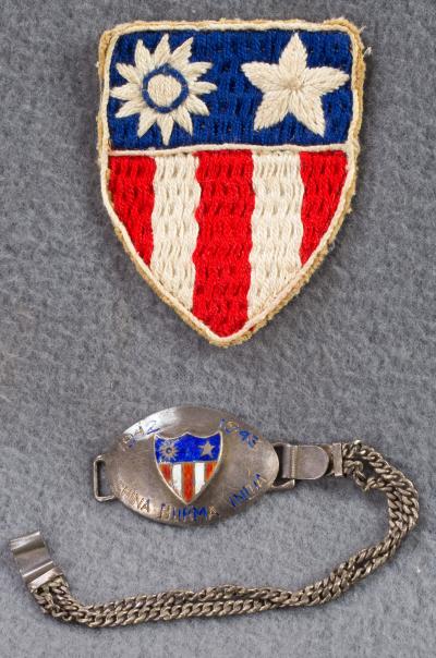 WWII China Burma India CBI Patch & Bracelet